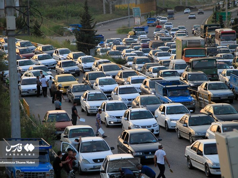 گره کور ترافیکی در کمربندی چالوس