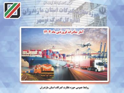صادرات ۲۲ میلیون دلاری کالا از گمرکات مازندران