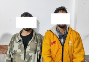 کشف خودروی مسروقه و دستگیری ۲ سارق در چالوس