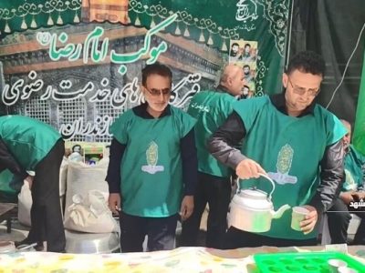 مازندران رتبه نخست کشور در مواکب میان‌راهی رضوی