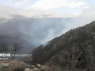 ۸۰ درصد آتش سوزی جنگل الیت مهار شده است