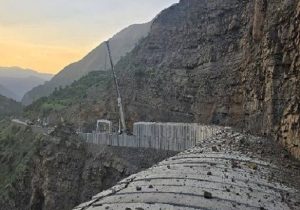 ایمن شدن جاده چالوس در برابر ریزش سنگ