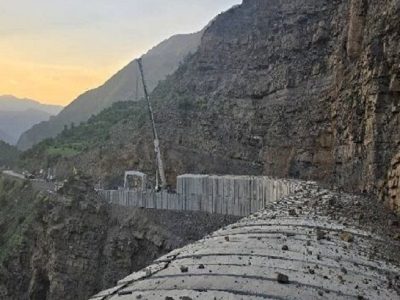 ایمن شدن جاده چالوس در برابر ریزش سنگ
