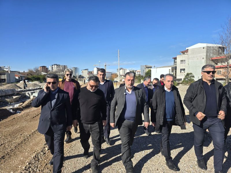 بازدید فرماندار چالوس از پروژه فاز ۳ رینگ ۲ شهری چالوس